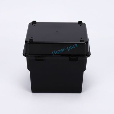 Купить Черный ESD Wafer Shipping Box 6 дюймовый вертикальный носитель для чистой комнаты online manufacture